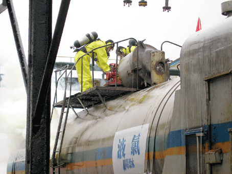  液氯槽罐车内部结构「液氯槽车应急处置措施」