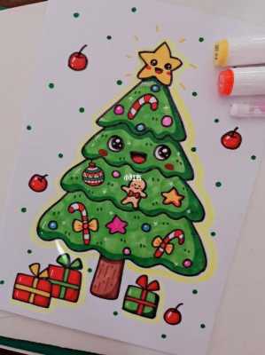 磨砂纸画圣诞树怎么画好看